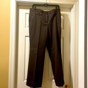 LOFT, ann, dark brown tweed dress pants